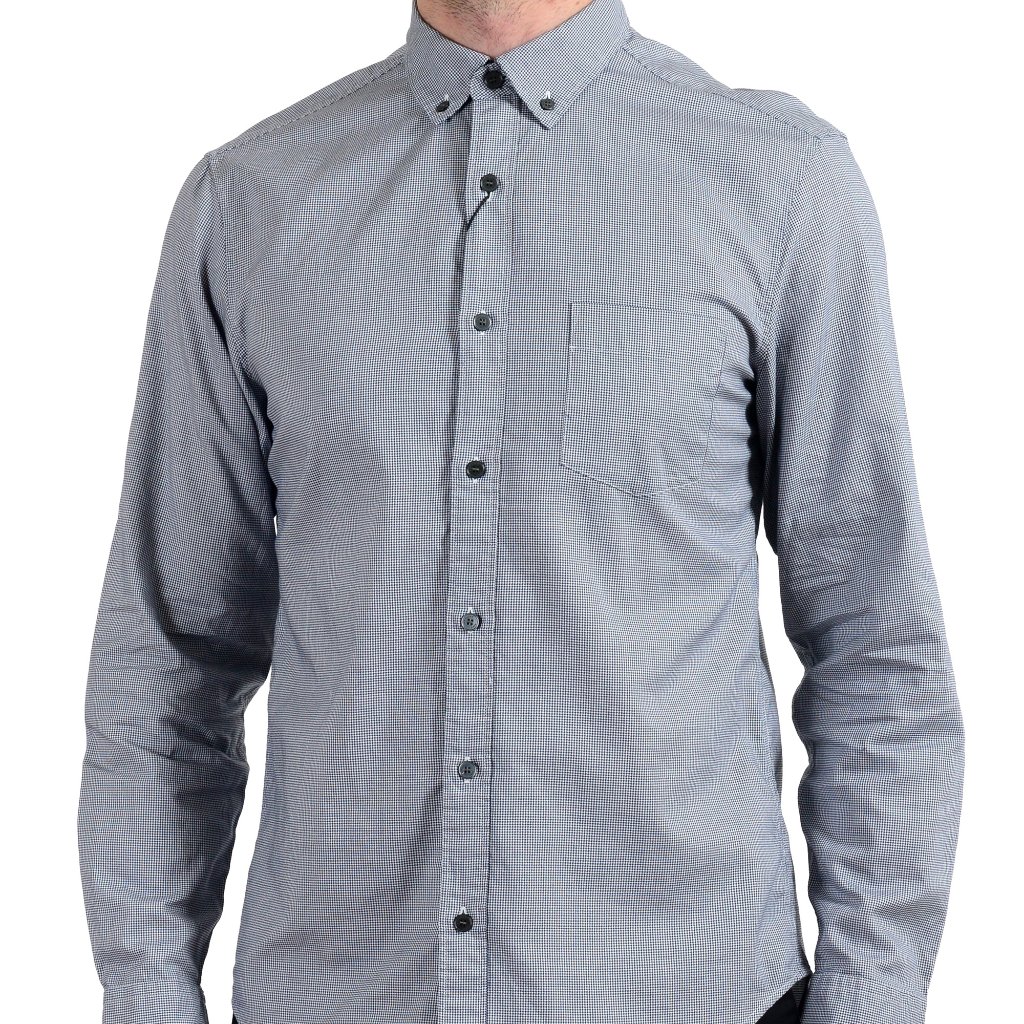 Burberry Mens "Fred" Houndstooth Button Down Shirt